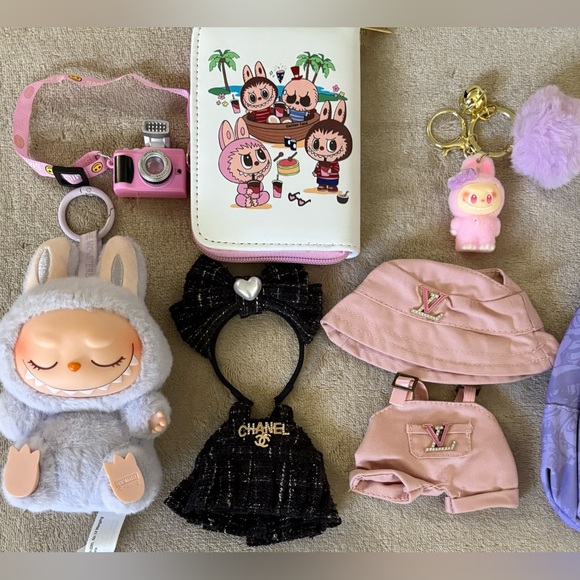 POP MART Other - Adorable Authentic Pop Mart Have a Seat, “Zizi,” Fluffy Purple Plush Toy, NWOT!